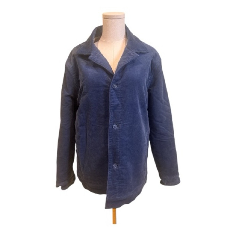 Men’s Evolv Clothing Company Blue Corduroy Sherpa Lined Shacket